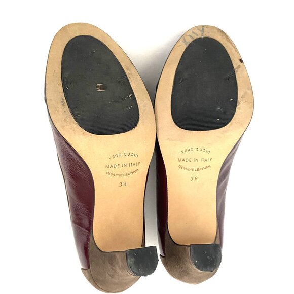 Anyi Lu Pumps Suede Patent Leather Made in Italy - Picture 11 of 15